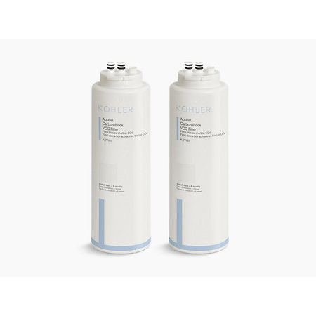 KOHLER Aquifer 2 Pack Replacement Filter Cartridges 77688-NA